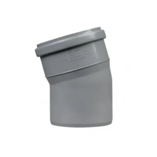 Kolano Kanalizacyjne PCV Szare 110mm/15°