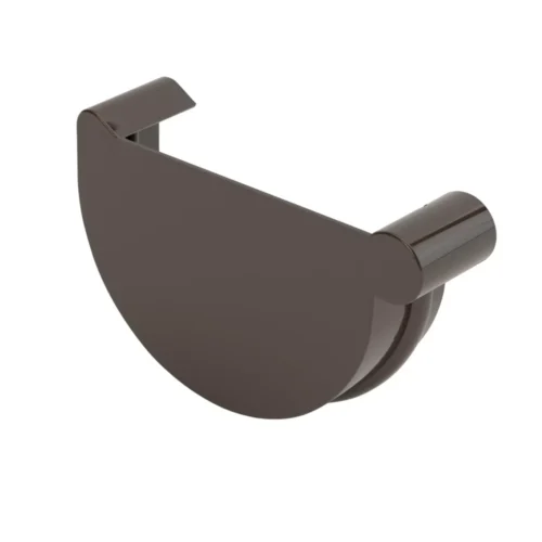 Denko rynnowe lewe 100mm Brąz Gamrat