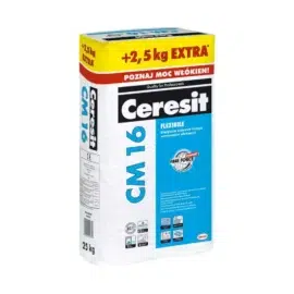 Ceresit CM16 Flexible 25kg Zaprawa elastyczna to wysokiej jakości elastyczna zaprawa klejowa marki Ceresit, która charakteryzuje się znakomitą przyczepnością i wytrzymałością.
