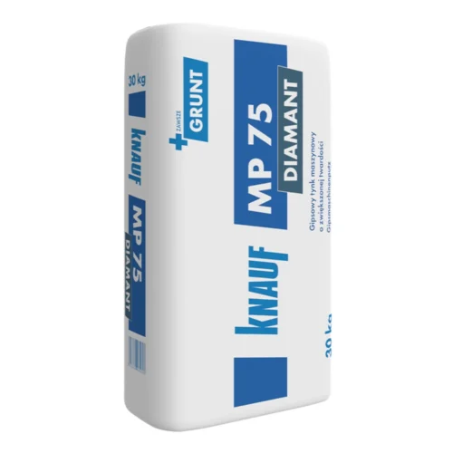 Knauf MP75 Diamant to maszynowy tynk gipsowy o podwyższonej twardości marki "Knauf"