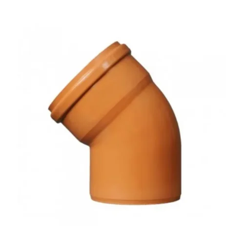 Kolano kanalizacyjne PCV Pomarańczowe 160mm/45°