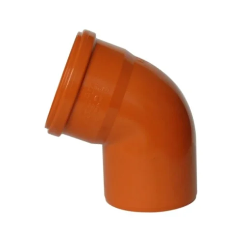 Kolano kanalizacyjne PCV Pomarańczowe 160mm/67°