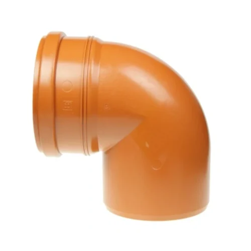 Kolano kanalizacyjne PCV Pomarańczowe 160mm/90°