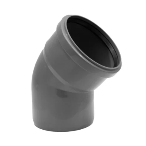 Kolano Kanalizacyjne PCV Szare 110mm/45°