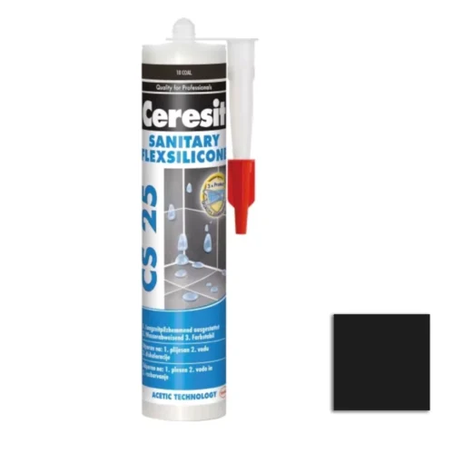 Silikon sanitarny Ceresit CS 25 Czarny 280ml