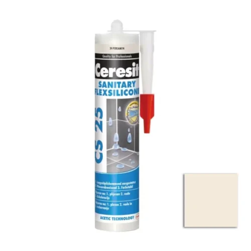 Silikon sanitarny Ceresit CS 25 pergamon 280ml